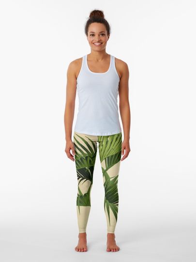 Discover Vintage palm tree digital print | Leggings