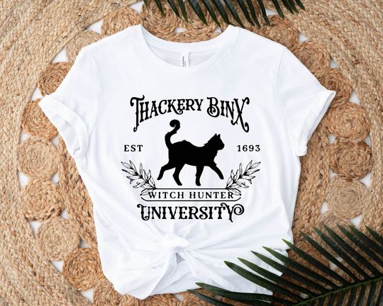 Discover Thackery Binx Witch Hunters Shirt, Thackery Binx University Est 1693 T-Shirt