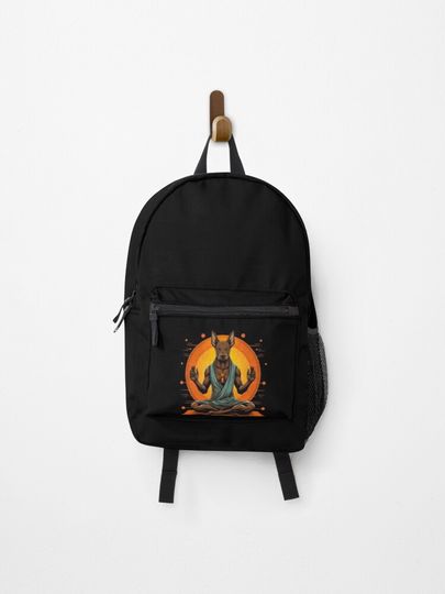 Discover Dogs and Yoga Funny Gifts for Dog and Yoga Lovers Natural Ear Doberman | Backpack