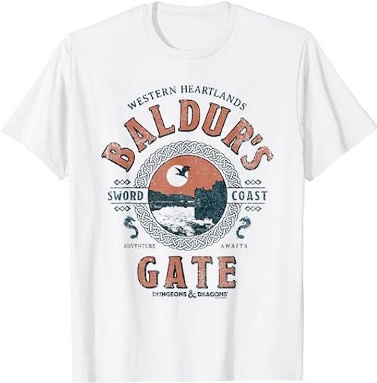 Discover Dungeons & Dragons Adventure Awaits at Baldur's Gate T-Shirt