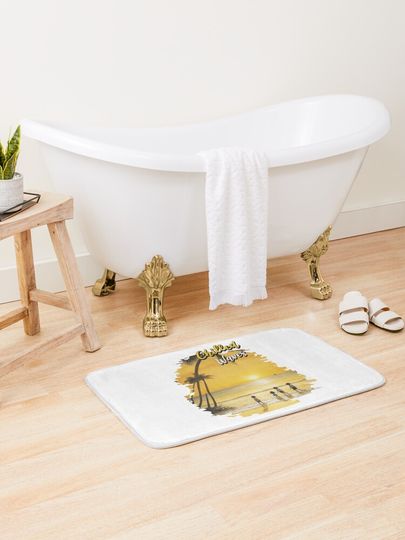 Discover Tropical Beach Escape Design V2 | Bath Mat