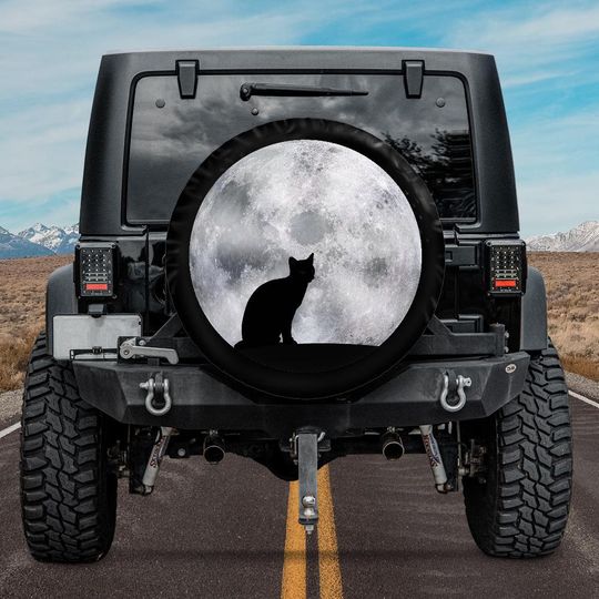 Discover Spare Tire Cover - Halloween - Black Cat