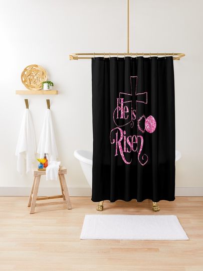 Discover He Is Risen Christian Easter Resurrection | Shower Curtain