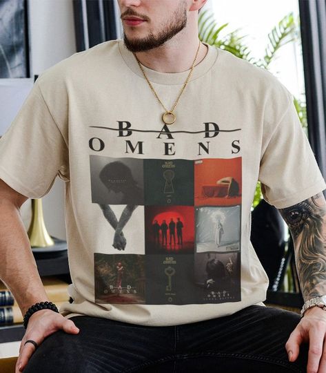 Discover Bad Omens Band Shinigami 2023 Shirt , The Concrete Jungle Tour Shirt