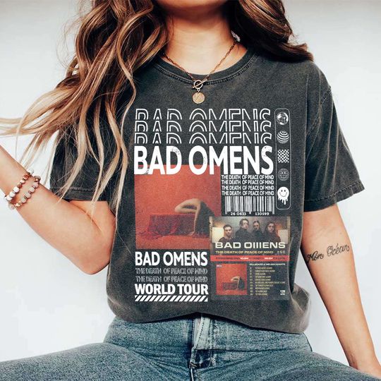 Discover Bad Omens Band Shirt, Vintage The Death of Peace of Mind Shirt
