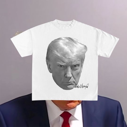 Discover DONALD TRUMP MUGSHOT Vintage T-Shirt
