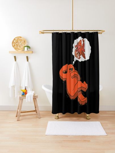 Discover Meeple&apos;s Grand Dream - Board Game Meeple Riding a Dragon. Gift for board games lover | Shower Curtain