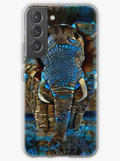 Discover Master, elephant, elephant, lea roche paintings | Samsung Galaxy Phone Case