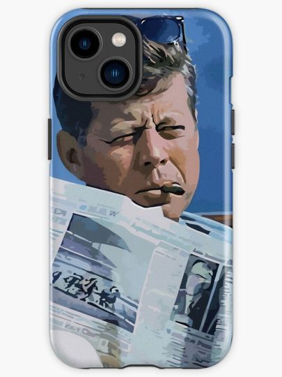 Discover Painting John F. Kennedy and quotation | iPhone Case