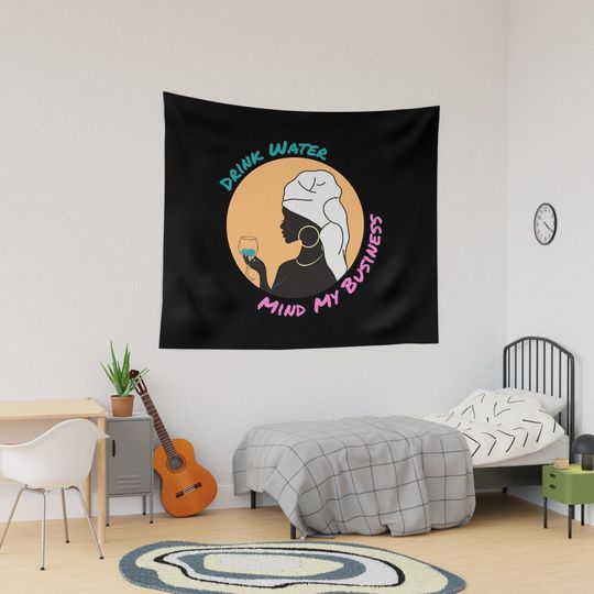 Discover Drink Water and Mind my Business - Soca Music Carnival Patrice Roberts  Tapestry