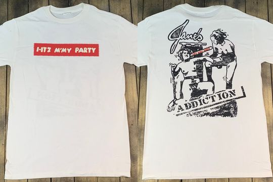 Discover 1997 Jane's Addiction Itz My Party Kettle Whistle T-Shirt