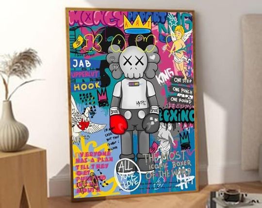 Discover Boxing Kaws, Poster, Wall Poster