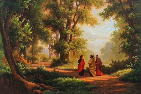 Discover Road to Emmaus Canvas