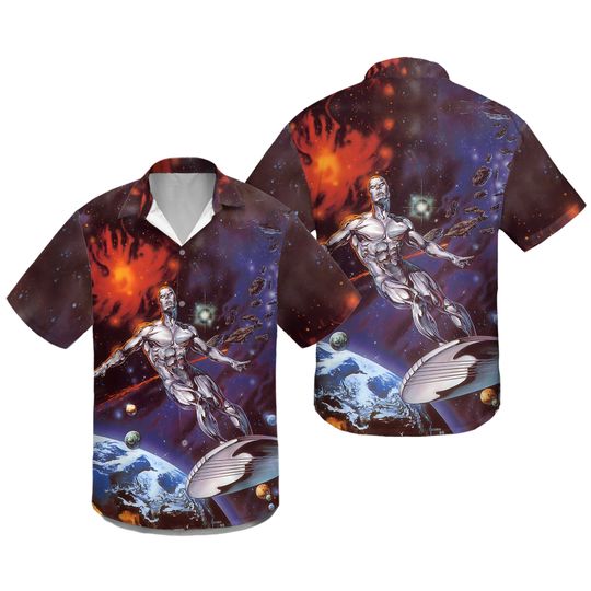 Discover The Silver Surfer Hawaiian Shirt, Silver Surfer Hawai Shirt