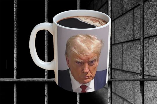 Discover Donald Trump Mugshot Mug, MAGA Mug, Mugshot Mug, Funny Mug, GOP Mug, Republican Mug