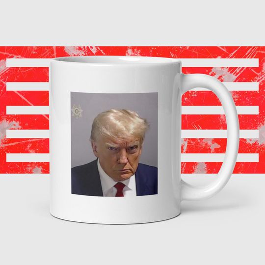 Discover Donald Trump mugshot mug small