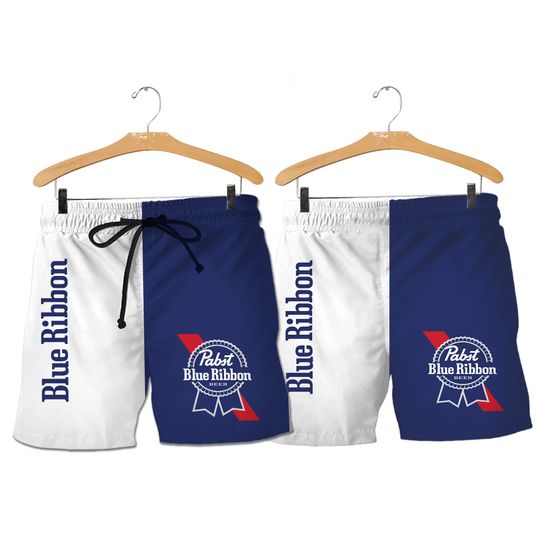 Discover Vintage Pabst Beach Shorts Summer, Hawaiian Shorts