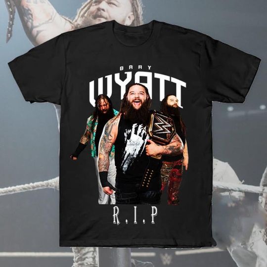Discover R.I.P Bray Wyatt 1987 2023 shirt, Vintage Bray Wyatt 2023 T-shirt