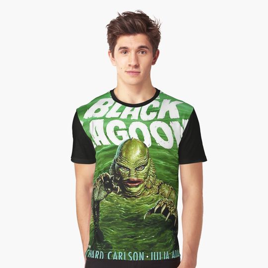 Discover Gill-Man 3D Creature Horror Movie T-Shirt