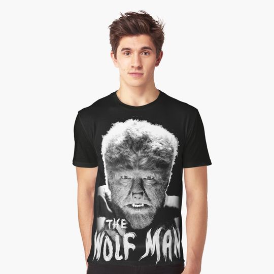 Discover The Wolf Man 3D Horror Movie T-Shirt