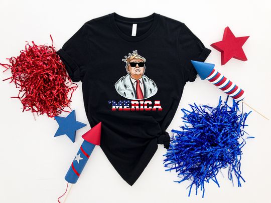 Discover Trump 'Merica Patriotic Tee