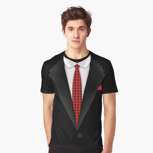 Discover Tuxedo with Karo Tie Horror 3D T-Shirt - Halloween All Over Print