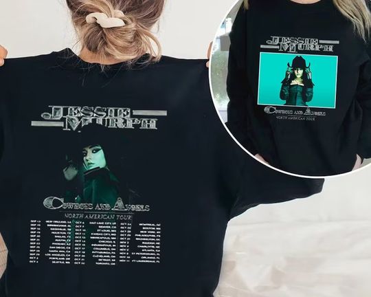 Discover Vintage Jessie Murph Cowboys And Angels Tour 2023 Sweatshirt,Jessie Murph 2023 Concert Sweatshirt