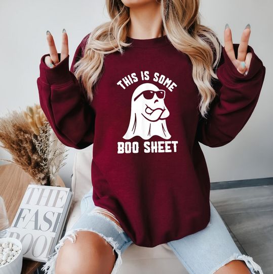 Discover This Is Some Boo Sheet Shirt, Gift Shirt for Fans 2023 on Birthday, Halloween Sweatshirt