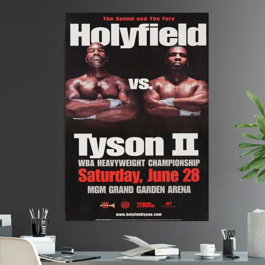 Discover Mike Tyson Vs. Evander Holyfield 2 II The Rematch Fight Poster