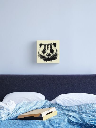 Discover Badge Face Sticker T-shirt Art | Canvas Print