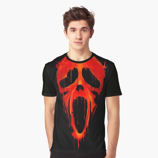Discover Scream Ghostface 3D T-Shirt, Horror Movie 3D T-Shirt, Halloween 3D T-Shirt, All Over Print