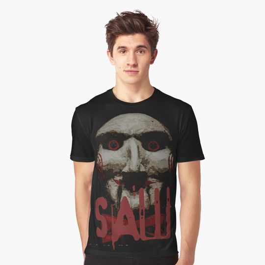 Discover Saw Jigsaw 3D T-Shirt, Horror Movie 3D T-Shirt, Halloween 3D T-Shirt, All Over Print