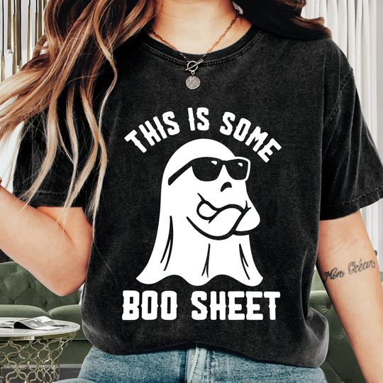 Discover Halloween Shirt, This Is Some Boo Sheet Shirt, Funny Halloween Tee, Scary Halloween Costumes