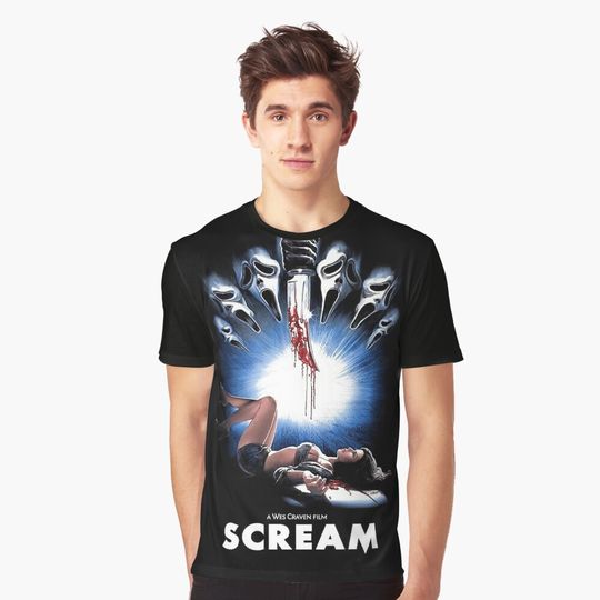 Discover Scream 3D T-Shirt, Horror Movie 3D T-Shirt, Halloween 3D T-Shirt, All Over Print