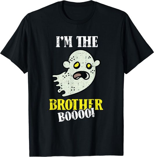 Discover Brother Boo Lazy Halloween Costume Funny Ghost Ghoul Sibling T-Shirt