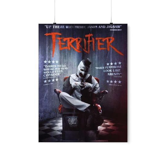 Discover Scary Clown Movie Poster, Terrifier Horror Movie Poster