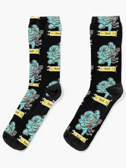 Discover Monkgrade: The Zen Tardigrade - RPG  Character Monk Tardigrade | Socks