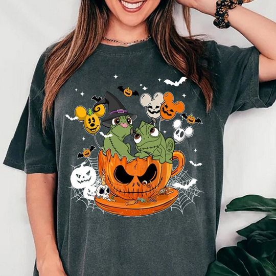 Discover Cartoon Chameleon Halloween 2023 Shirt