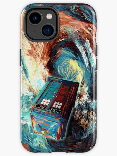 Discover time travel box jump into dark vortex abstract | iPhone Case