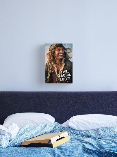 Discover Live, Laugh, Loot! - Pirate greeting card | Canvas Print