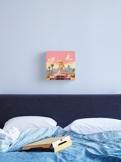 Discover Barbenheimer: Golden Rays, Garden Blooms & Grand Explosions | Canvas Print