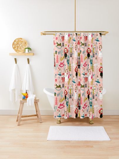 Discover The Nutcracker - Blush by Andrea Lauren  | Shower Curtain