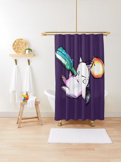 Discover Relatable Moogle | Shower Curtain