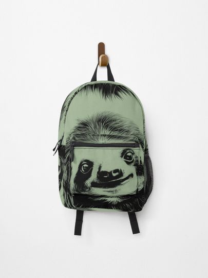 Discover Sloth Face Sticker T-shirt Art | Backpack