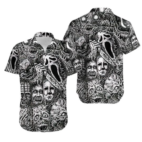 Discover Halloween Horror Hawaiian Shirt