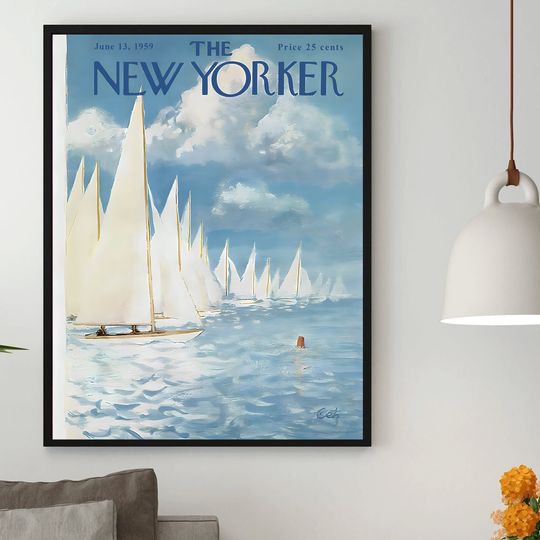 Discover The New Yorker June 13 1959 Poster Premium Matte Vertical Poster
