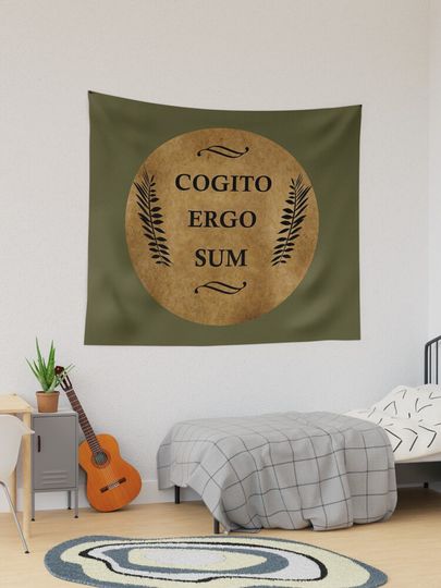 Discover cogito ergo sum I Think Therefore I Am | Tapestry