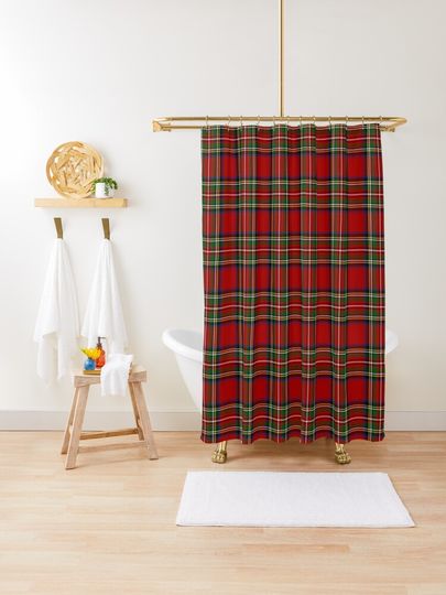 Discover Royal Stewart Tartan Plaid | Shower Curtain