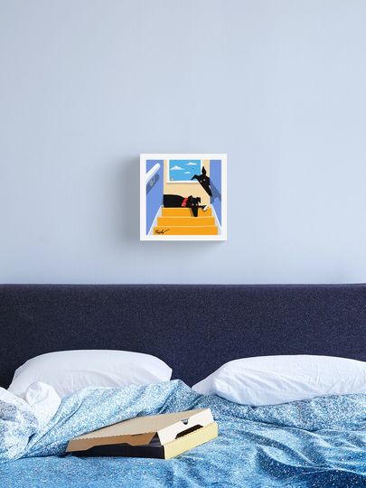 Discover The Hounds at the Top of the Stairs | Canvas Print