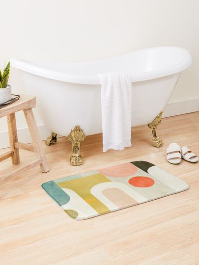 Discover Geometry shapes abstract 9 | Bath Mat